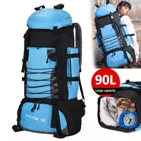 90L Travel Bag Camping Backpack Hiking Army Climbing Bags Mountaineering Large Capacity Sport Bag Outdoor