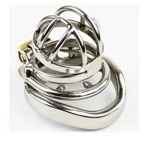 NEW Stainless Steel Super Small Male Chastity Cage with Anti-off ring BDSM Sex Toys For Men Device 35mm Short 210824266x