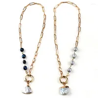 Cadeias Rh Fashion Bohemian Jewelry Links Chain Rosary Pearl Shell Pingente