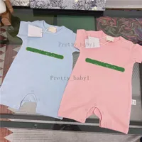 Sommerbaby Strampler 100% Baumwoll -Overalls -Klassiker Mode für Neugeborene Mädchen Junge Rompers Säuglingsbodys Kinderkleidung Kleidung