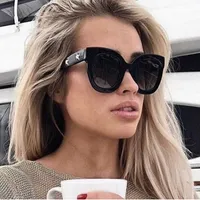 Sunglasses Acetate Cat eye sunglasses women fashion women sunglasses with stars W230209