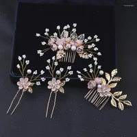 Necklace Earrings Set Korean Style Jewelry Women Wedding Bridal Fashion Flower Hair Accessories Women's 2023 Gift