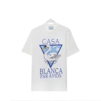 Casablanca Fashion Mens T Shirt Luxury Brand Designer T Shirts cotton short sleeve trend street clothe Mens Casual Round neck tshirt US size S-XXL