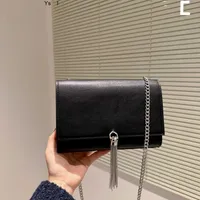 Bag Satchel Purse Yslbag Flap Luxury Designer Chain Siant Lourent Shoulder Classic Kate Handbag Paris Brand Tassel Flip Women's Trendy GK58