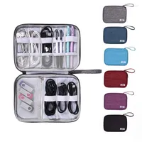 Briefcases Digital Storage Bag USB Data Cable Organizer Earphone Wire Pen Power Bank Travel Kit Case Pouch Electronics Accessories