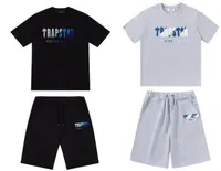 23SS Yaz Trapstar Man Tasarımcılar Kıyafetler Erkek Kadınlar Kısa Tişörtler Takip Erkek Tees veya Şort Sport T-Shirt High Street Hip Hop Trailsuits Euro Boyutu S-XL