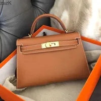 Kelys 2023 Bags Fashion Second Designer Generation Cowhide Women's Mini Small Single Shoulder Bag Messenger Portable Otlg