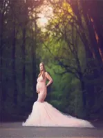 Zwangerschapskleding zomer kanten stiksel mesh staartbuis top zwangere vrouwen jurk mode pography staart jurken mouwloze doek6587765