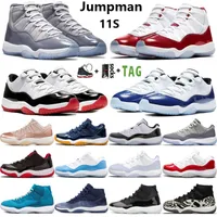 Mens Jumpman 11 High 11s Men Basketball Shoes Cherry Dolphins Midnight Navy Cool Grey Pure Violet Low OG University Blue Rose Gold Georgetown Women Sneakers Trainers