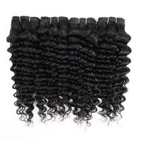 12 piezas Bundles de cabello humano de ola profunda para mujeres 95G-100G para una sola pieza almacén de EE. UU.