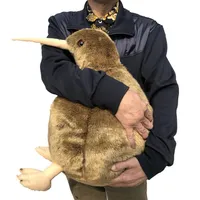 Grande simulation Kiwi Bird Doll Animal Kiwi Bird Plux Toys Animaux réalistes Toys en peluche Déco 20inch 50cm DY50603291H