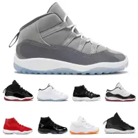 2023 Jumpman 11 Kid basketball shoes Cool Grey XI Cherry Toddler Boys Girls Bred Space Jam Sneaker Concord University Red Gamm Blue Black Cat Baby Infant 11s Sports