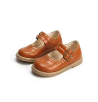 Bekamille Girls Leather Shoes Herfst Solid Color Restro Flat Sneakers Kinderschoenen voor Girl Princess Baby Dancing SMG056308F708380