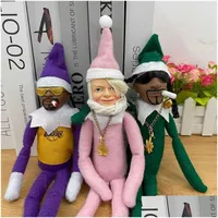 Przyjęcie przychylnie dzieci pluszowe zabawkowe prezent świąteczny Snoop na czepce hip -hop miłośnicy transgranicznej border snoo po gniewu z żywicy elf