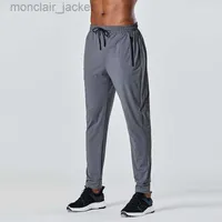 Tasarımcı Yeni Spor Pantolon Koşuyor Pantolon Erkekler Gevşek Pantolon Nefes Alabilir İnce Dış Mekan Elastik Kemer Etiket Lululemens Erkekler