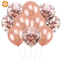 10pcs lot 12inch Confetti Air Balloons Happy Birthday Party Party Balloons Helium Balloon Decorations Wedding Ballons Supplies2962