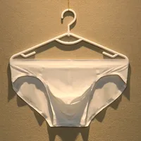새로운 Cockcon Underpants 남자 투명한 슬립 얼음 실크 게이 메쉬 cueca masculina ropa 내부 Hombre Brief 606