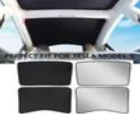 Tesla Model 3 Sunshade Front and Rear Glass Roof roof Sunshade with Sunroof Reflector 4piece set1584785