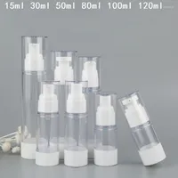 Garrafas de armazenamento 15ml-120 ml Bomba sérica vazia como loção plástica Sub-gotejamento PP Facial Cream Airless Recilabilable Bottle
