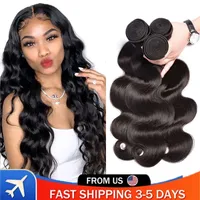 Lace S Body Wave Bundles Human Hair Peruansk Weaving Virgin 30 32 Inch Glueless Gem 3 4 PCS Deal Natural S 230210