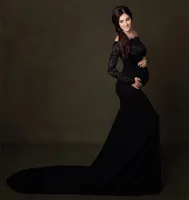 Sexy Lace Maternity Dresses For Po Shoot Maxi Pregnancy Gown Long Pregnant Women Dress Pography Props For Baby Shower5041824