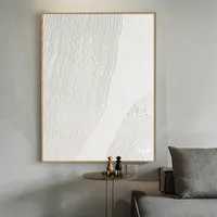 Dipinti Concezione Linea bianca olio astratto su tela in soggiorno moderno arte della parete casa decorativa Regalo senza cornice 230209