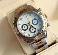 2023 Mens Watch Automatic Движение Многофункциональные наручные часы дизайнеры мужчины смотрят на ремень из нержавеющей стали золотые кварцевые часы Montre de Luxe