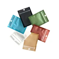 Renkli alüminyum folyo torbası yeniden kapatılabilir fermuar torbası bir taraf açık plastik paketleme torbası kokusu geçirmez torbalar TFH