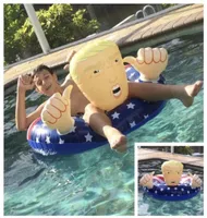 US Stock Election Trump Swim Ring Inflatable Floats Thicken Circle Flag Swim Rings Float for Adults Summer Pool Party FY60784790947