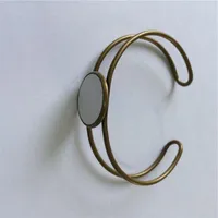 Brangle vintage rétro pour la sublimation Bracelets doubles simples bijoux femmes femmes consommables de bricolage de bricolage 20 mm