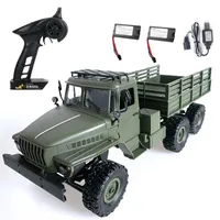 Electricrc Car Mn80s Ural 116 24G 6WD RC Truck Rock Crawler Command Communication Vehicle Toy 230210