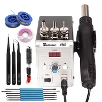 Other Hand Tools Air Gun 858D 700W BGA Rework Solder Station Soldering Heat 220V 110V For SMD Welding Repair With Gifts 230210