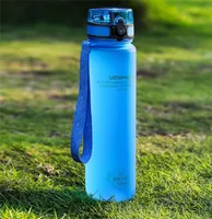 Uzspace Sport Water Bottle 5001000ml 휴대용 누출 방지 야외 셰이커 내 Tritan 플라스틱 생태 친화적 인 드링크웨어 A 2202178419540
