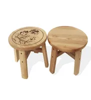 Kinderen houten stoel taboret massieve houten meubels hevea ontlasting voor kleuterschool tot Zuid -Amerika6414137