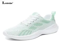 Loekeah mesh andningsbara casual skor mode laceup kvinnor039s löpande sneakers lätta lady utomhus platt sportskor t8719942