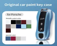 مفتاح السيارة لبورشه Macan Boxster Cayman Panamera 718 911 Taycan Car Key Case Cover Key Key Shell Accessories C4840069