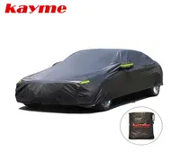 Kayme Universal Full Black Car Covers Outdoor UV Snow Resistant Sun Protection Cover for Suv Jeep Sedan Hatchback1332042