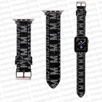 Assista Guard Straps Designer Watch Bands para Apple Watch Band 49mm 42mm 40mm 44mm Iwatch 8 5 4 3 Bandas Luxuros PU Leather Straps Fashion Letter Prinche