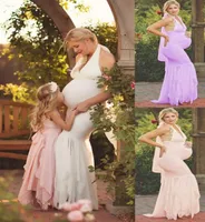 Fashion Maternity Dresses Pography Props Beach White Lace Maternity Long Dress Halter Pregnant Pography Dresses3726177