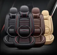 5Seater Sedan Senan Sourment Version Universal Care Seat Cover Fit Most Cars с Tire Track Деталь Highend Leather Protector Set Aut5737221