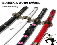 Rysunek kreskówek 104 cm Selfassembly certyfikowana młodzieżowa zabawka ręcznie robiona drewniana ninja miecze Katana Anime Broń Cosplay Propon Roronoa Z6955669