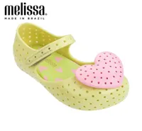 Mini Melissa Lovely Heart Girl Jelly Shoes Sandals 2020 Baby Shoes Soft Bottom Melissa Sandals for Kids Nonslip Princess Q06292102462142