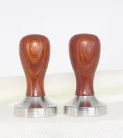 ecocoffee Wooden Handle 304 stainless steel Coffee Tamper 49 51 58 MM flat base rosewood stocked CIQ5231241