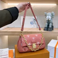 23 kadın lüks tasarımcılar klasik totes çanta pochette el çantası patent deri izleme çiçekler çıkarılabilir zincir haberci çanta messenger bayanlar cüzdanlar kese 25cm