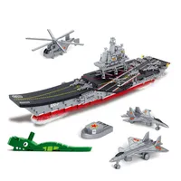 Blokken sluban militaire onderzeeërs sets bootvliegtuigen dragers oorlogsschepen model bouwsteen schip 3D bouw baksteen kind geschenk speelgoed 0208