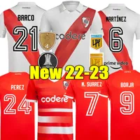 Carrascal 22 23 River Plate Home Soccer Jerseys 120th Anniversary Camiseta Perez Romero de La Cruz 2022 2023 Away Football Concept Shirt Kids Kids M.Suarez J.alvarez