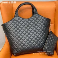 2023 Luxury Designer Bags ICARE Maxi Large Hobo Totes Bag Women High-quality Quilted Soft Genuine Leather Handbags Fashion Shopping Beach Shoulder Bag with Wallet