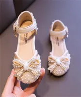 Doce menina sapatos de princesa moda pérola laço de bebê sapatos de bebê infantil infantil039s dança meninas sapatos de couro g83 2206065193816