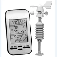 Professionele draadloze weersstation Anemometer Out Wind Speed ​​Direction Sensor Digitale windkoeltemperatuur Vochtigheid Meter Temperatuursensor Tool