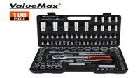 ValueMax 108PC Hand s Car Repair Workshop Mechanical Tools Box for Home Socket Wrench Set Screwdriver Kit3514096